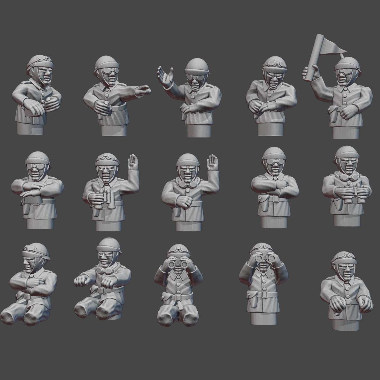French WW2 Tank Commanders (1939-40) WWII-FR-16